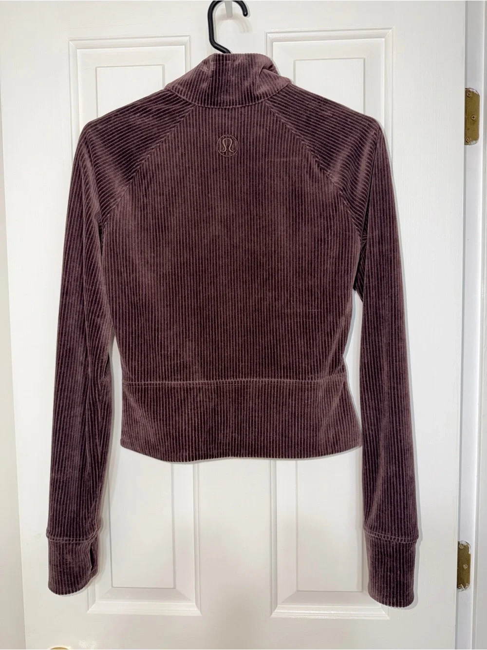 lululemon athletica Ribbed Full-Zip Jacket in Deep Brown